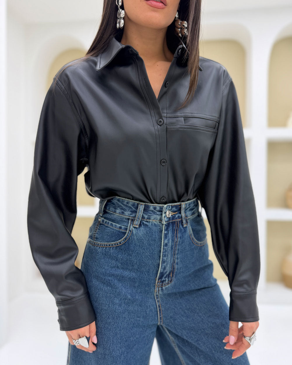 Camicia\Giacca eco Nero