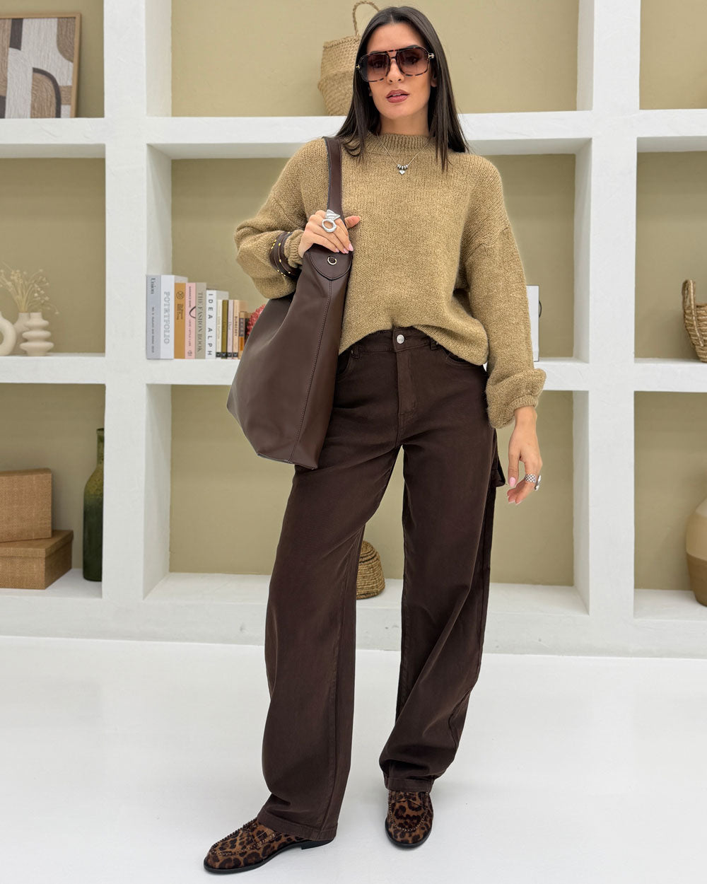 Borsa sacca Woman Marrone