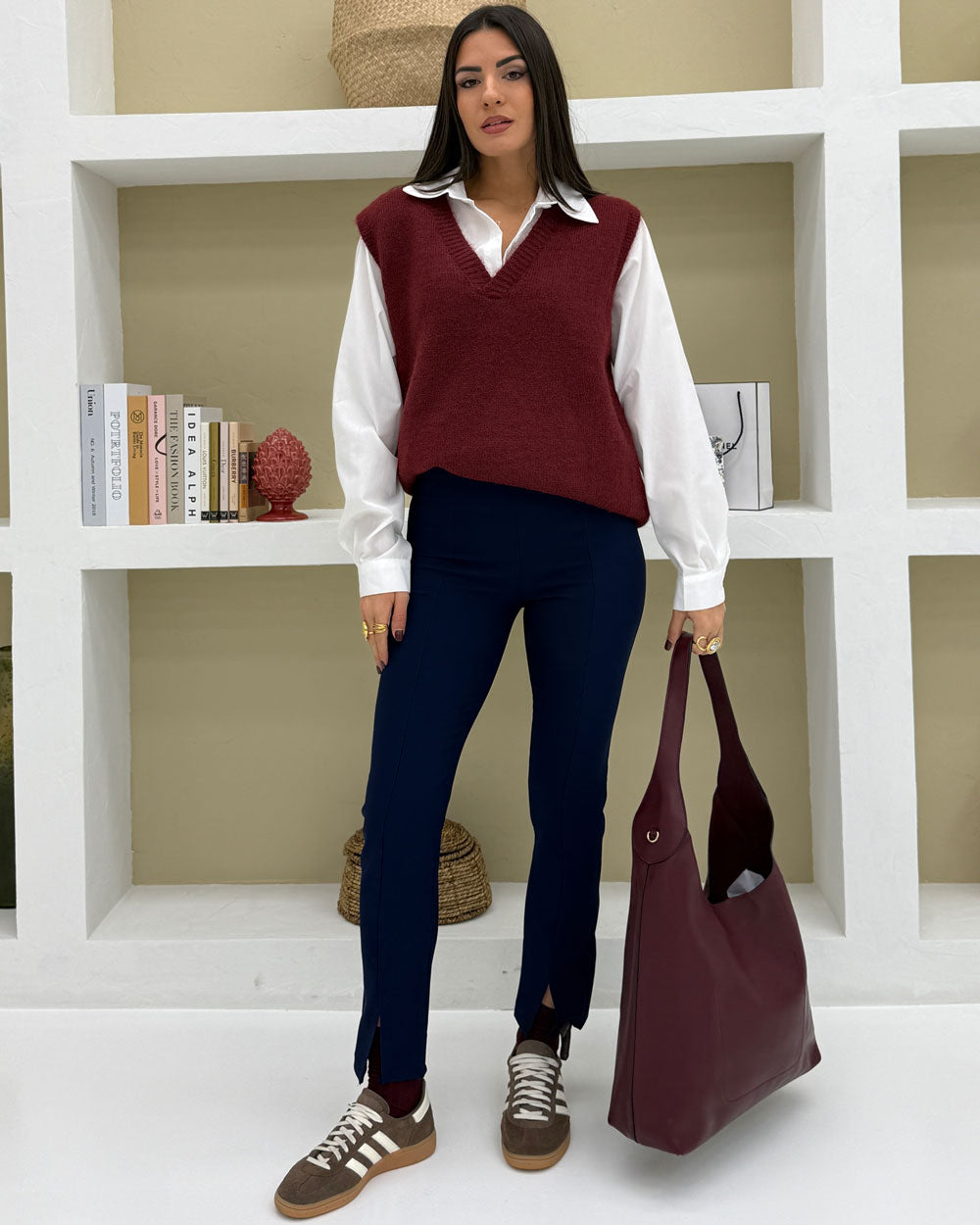 Borsa sacca Woman Bordeaux