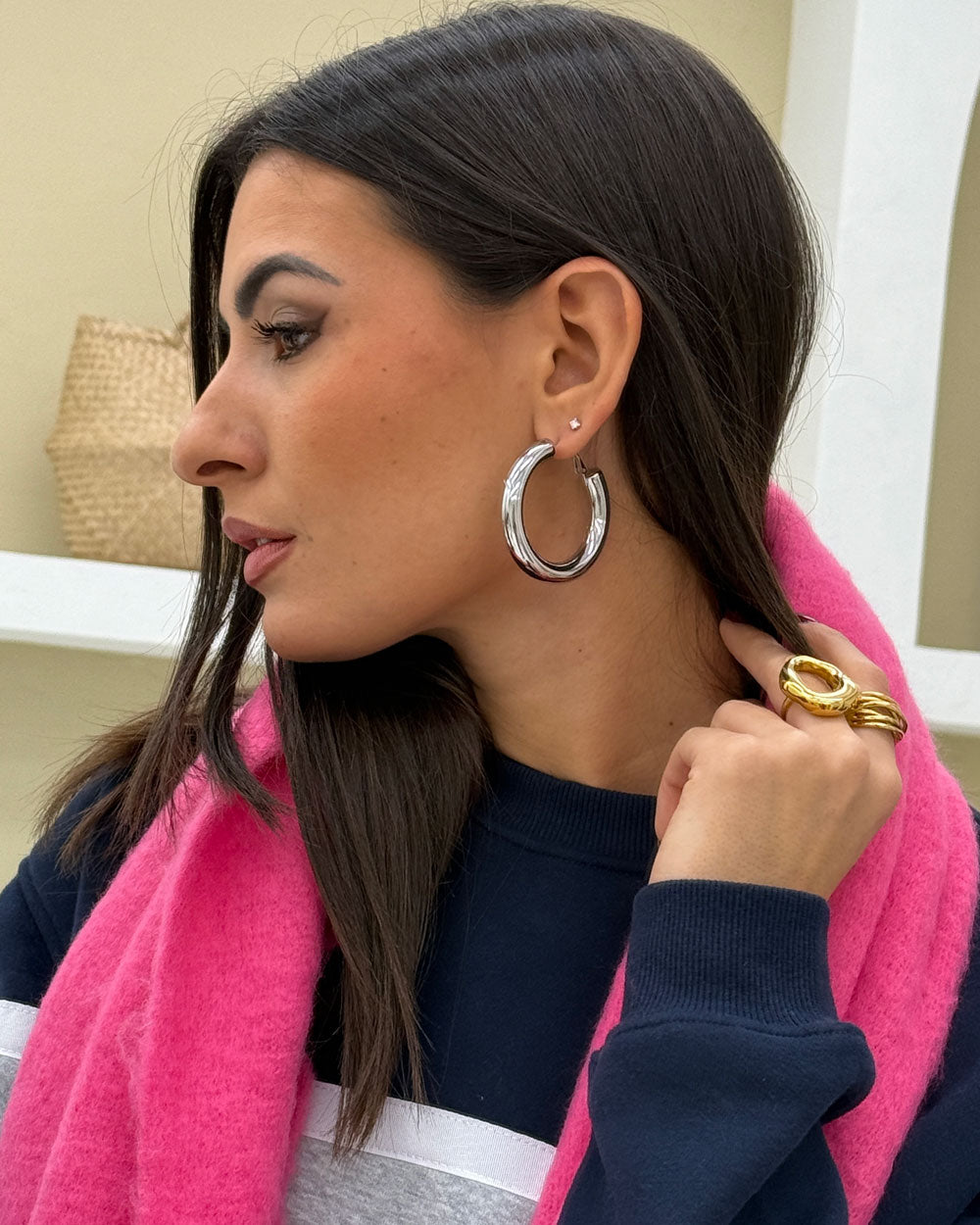 Orecchini Big Ring Argento