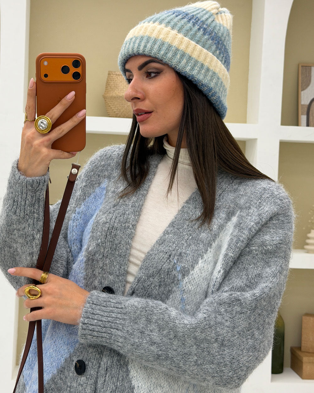 Cappello winter Celeste