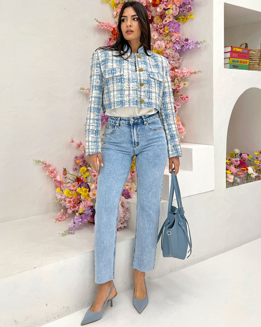 Jeans straight h3000 Celeste Chiaro