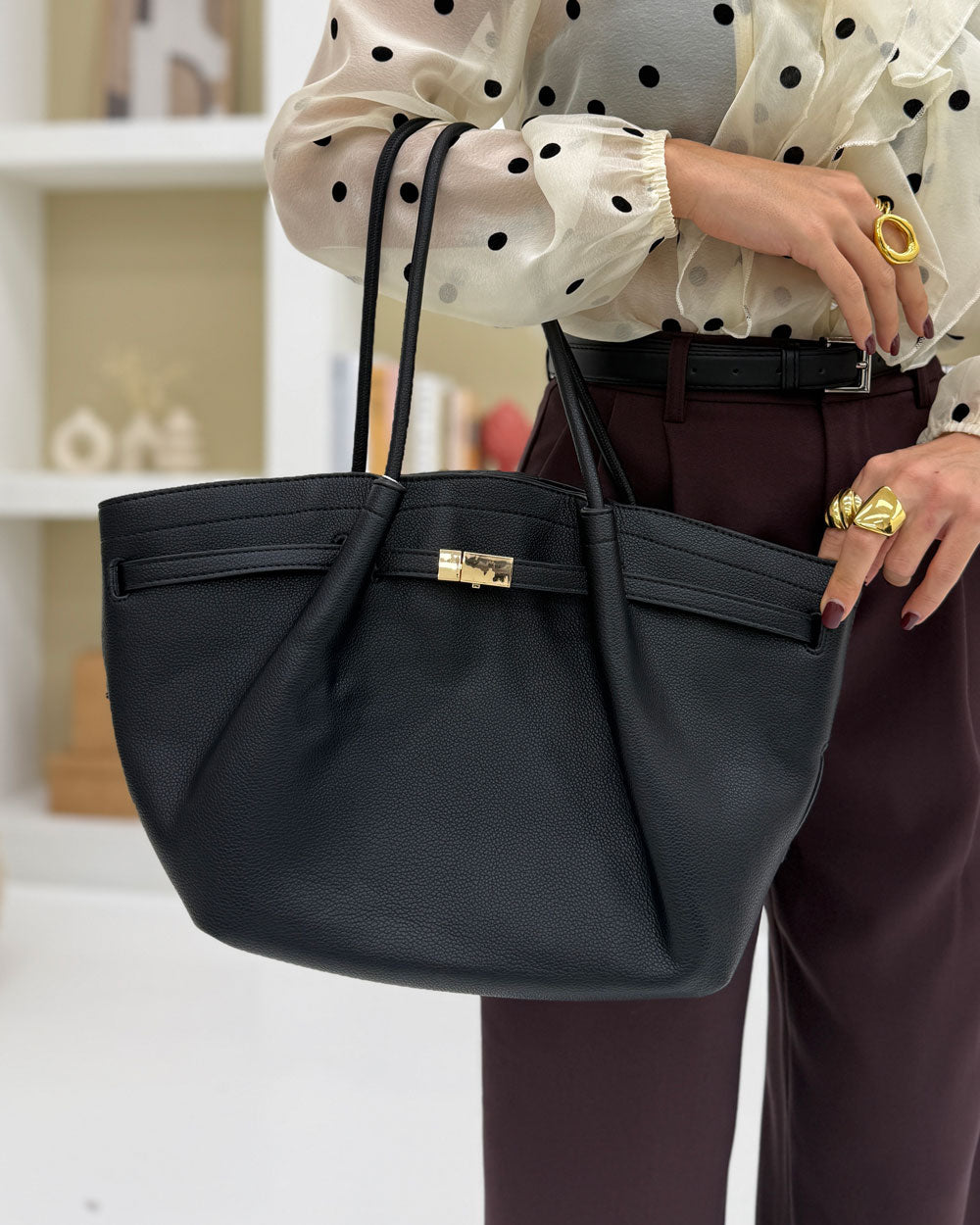 Borsa Annie eco Nero