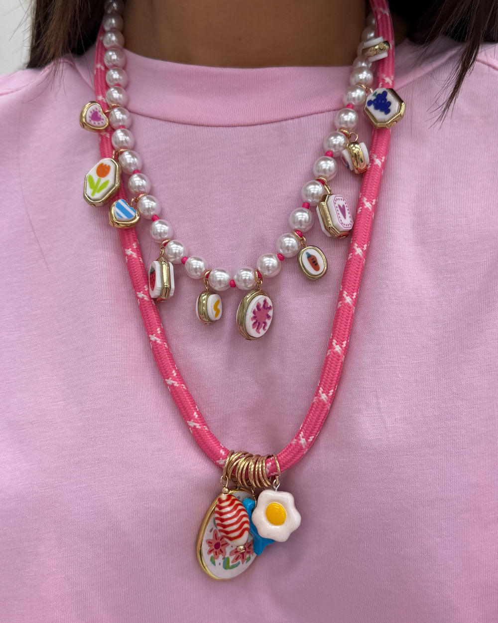 Collanababy circus Rosa