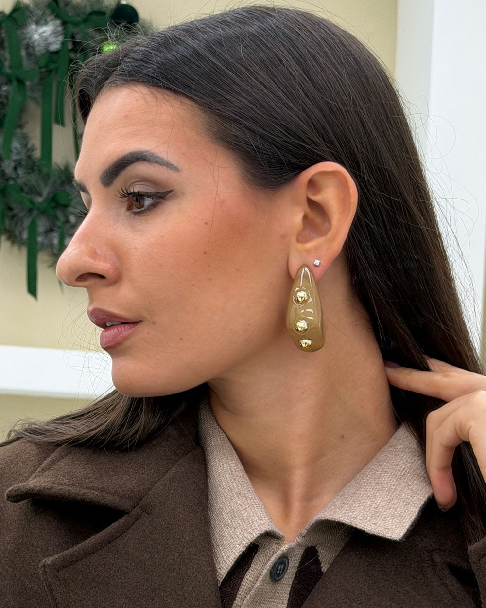 Orecchini Tania Beige