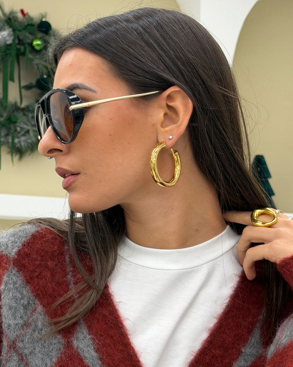 Orecchini Big Ring Oro