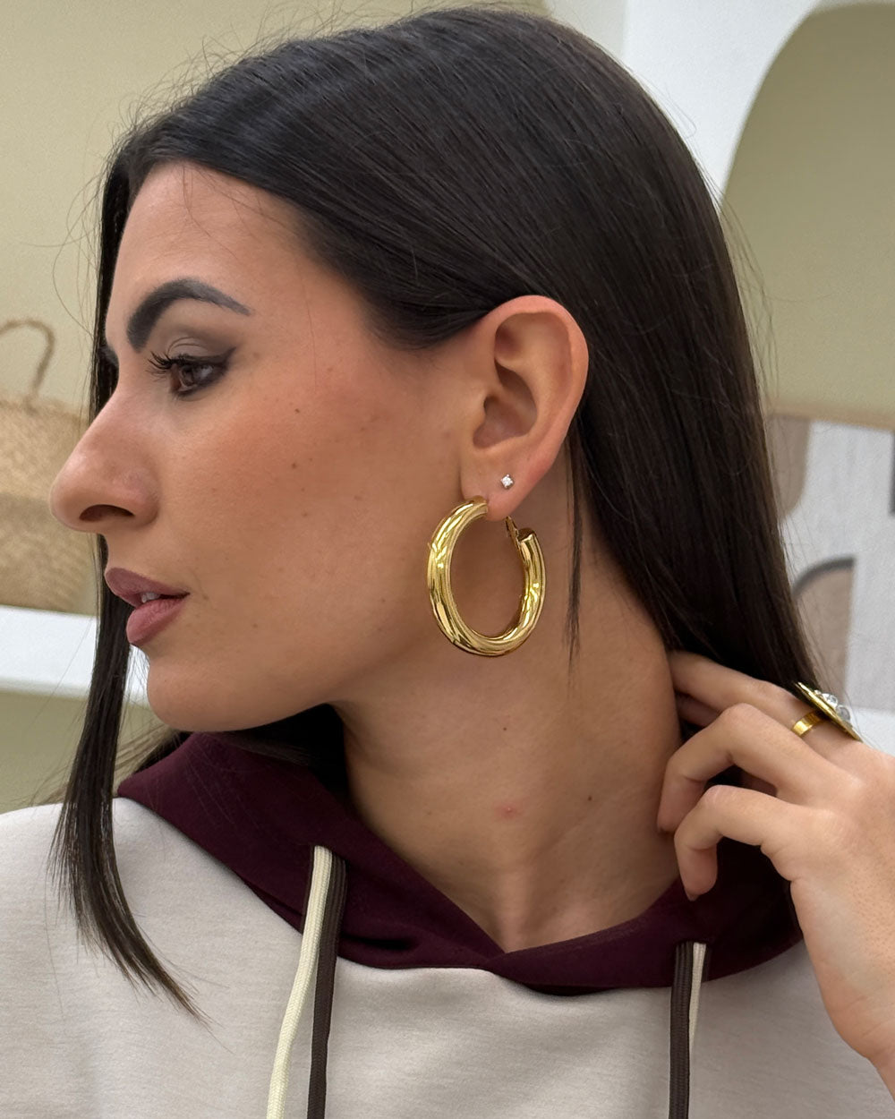 Orecchini Big Ring Oro