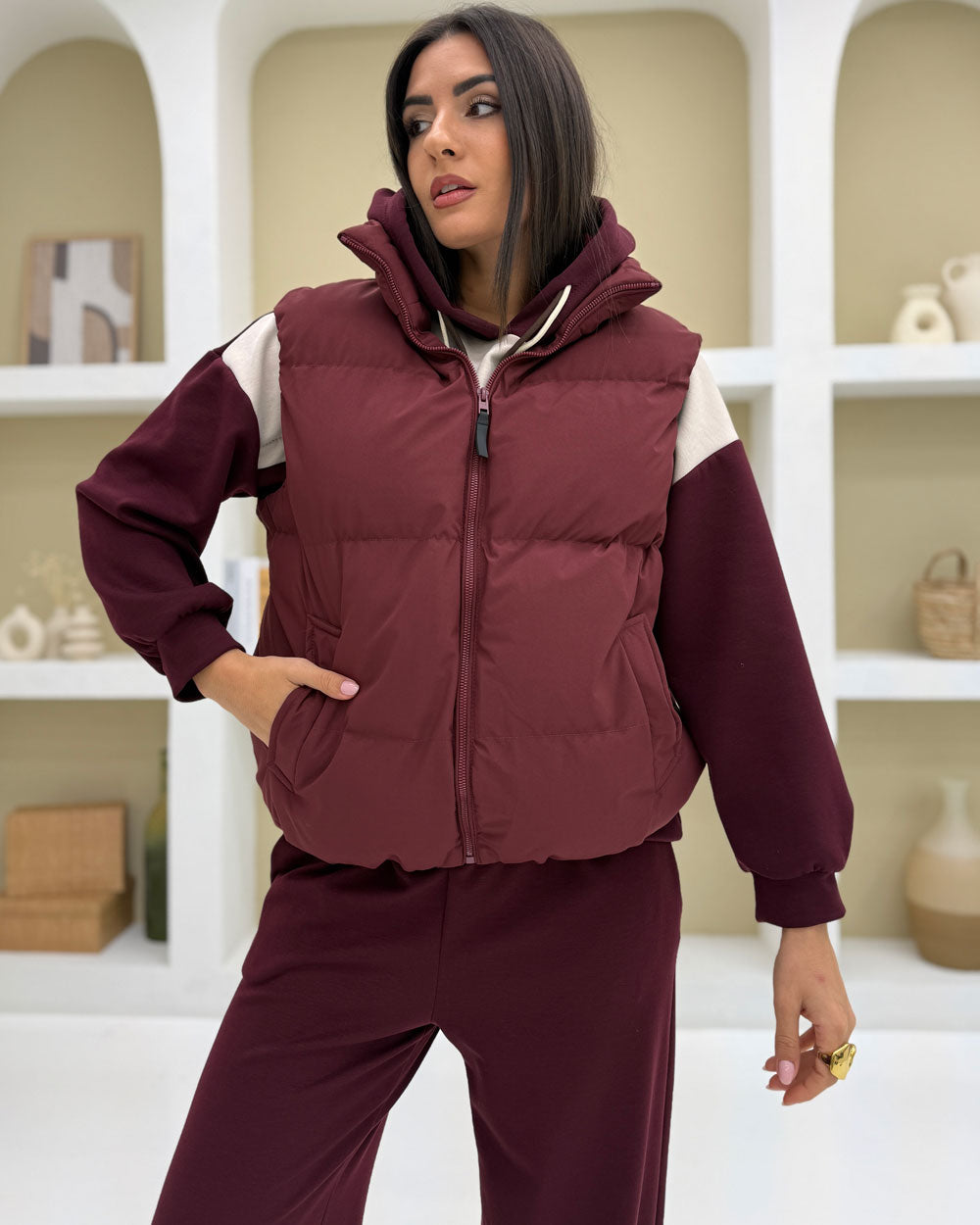 Gilet imbottito Bordeaux