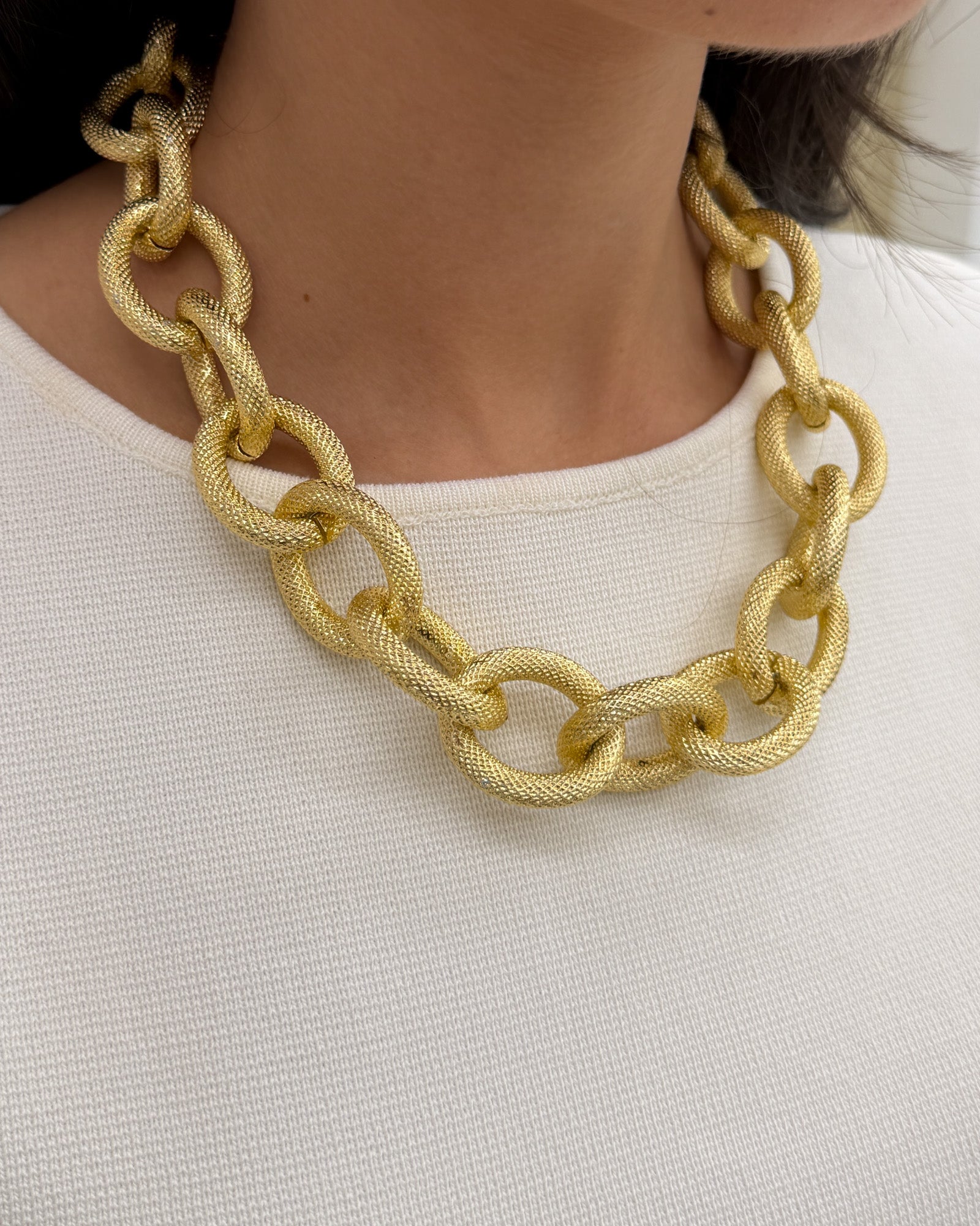 Collana intreccio cerchi Oro