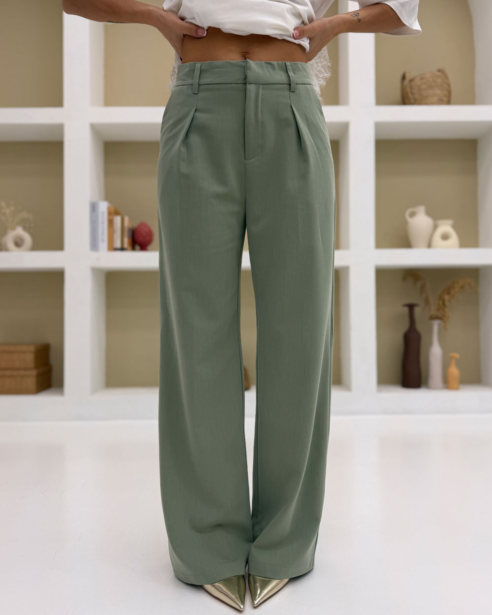 Pantalone Largo MC10035 Verde