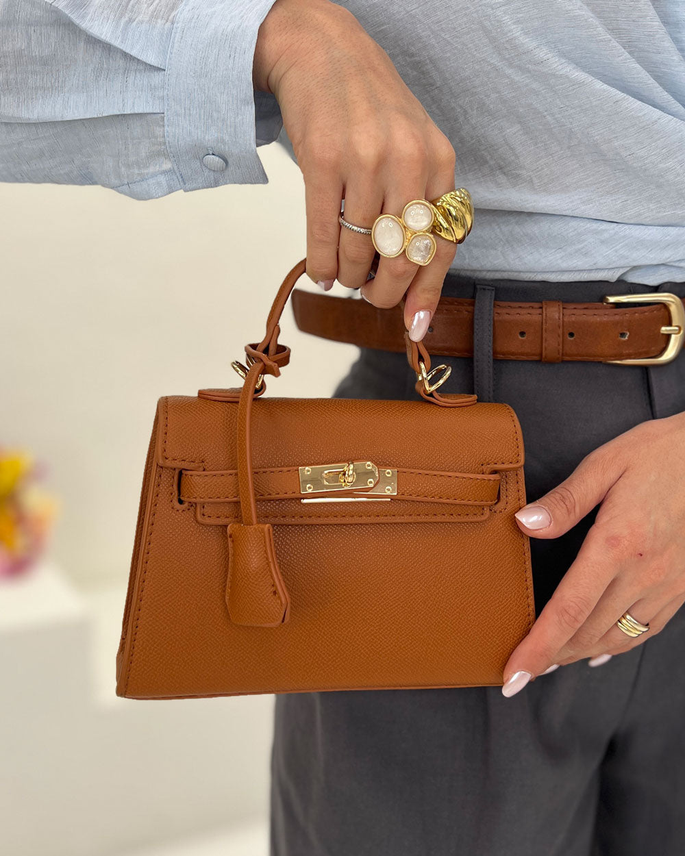 Borsa Birkin piccola Cuoio