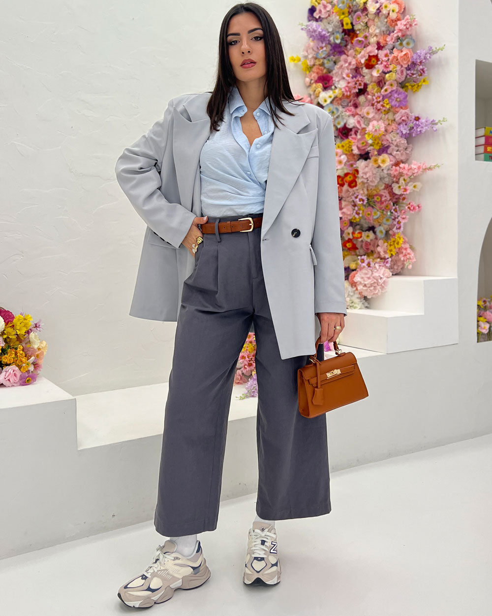 Blazer reverse chic Grigio