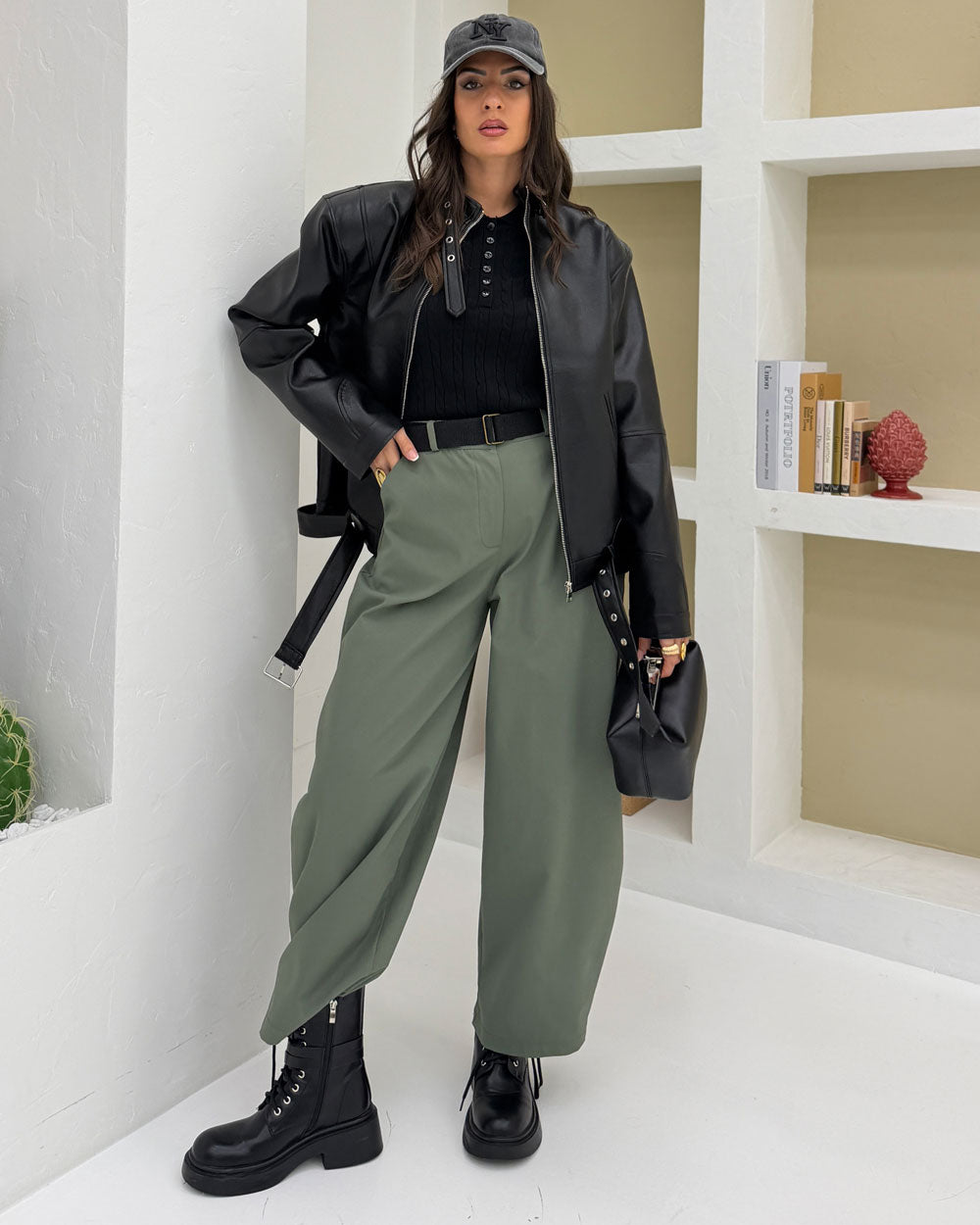 Bomber Eco-Pelle Chicago Nero