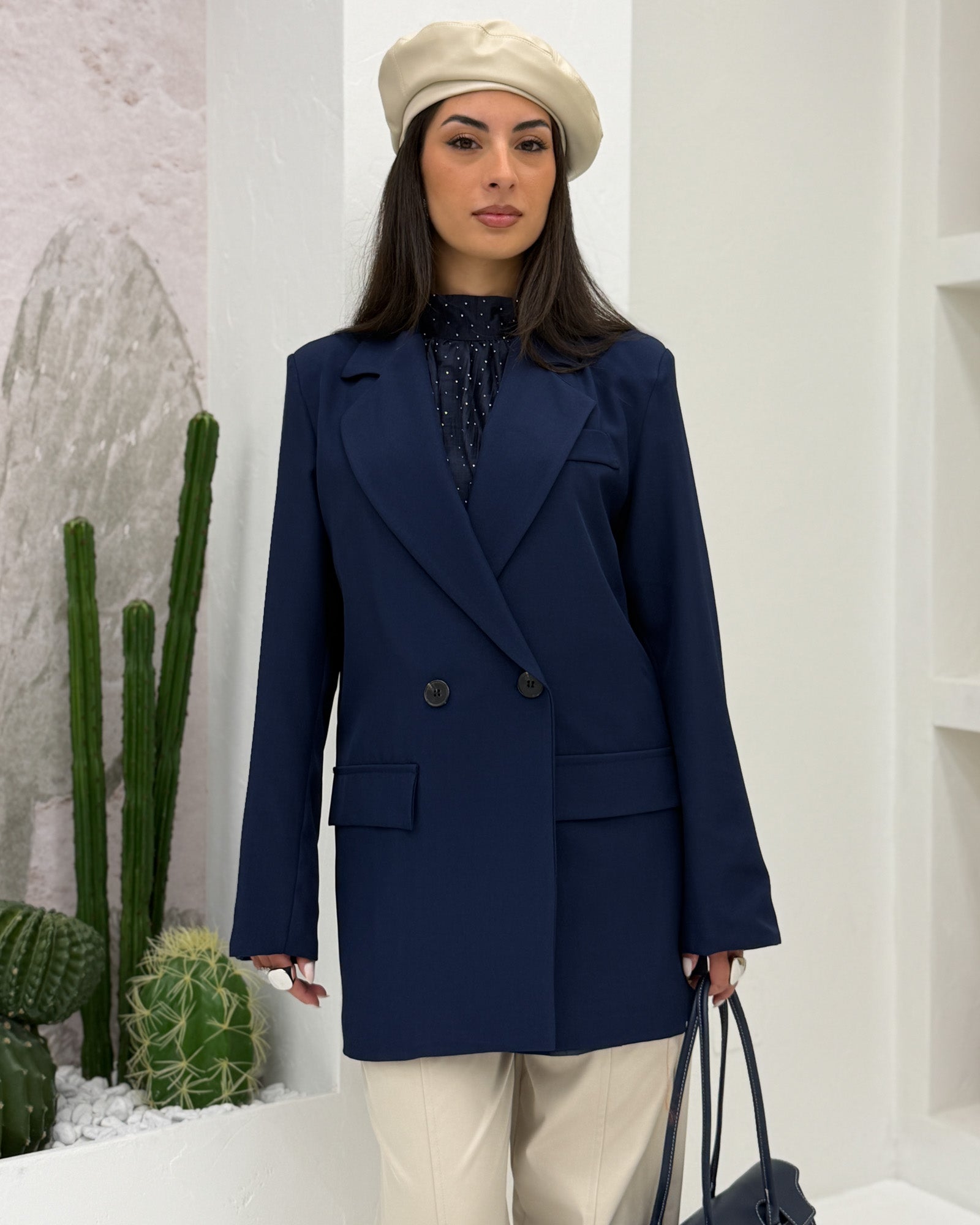 Blazer doppiopetto 4 bottoni Blu