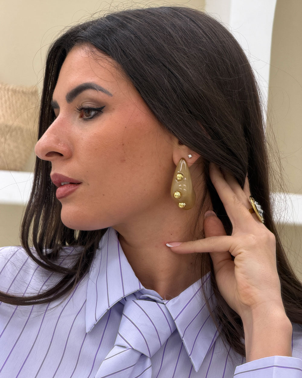 Orecchini Tania Beige