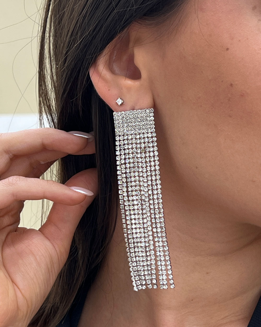 Orecchini strass Amanda Argento