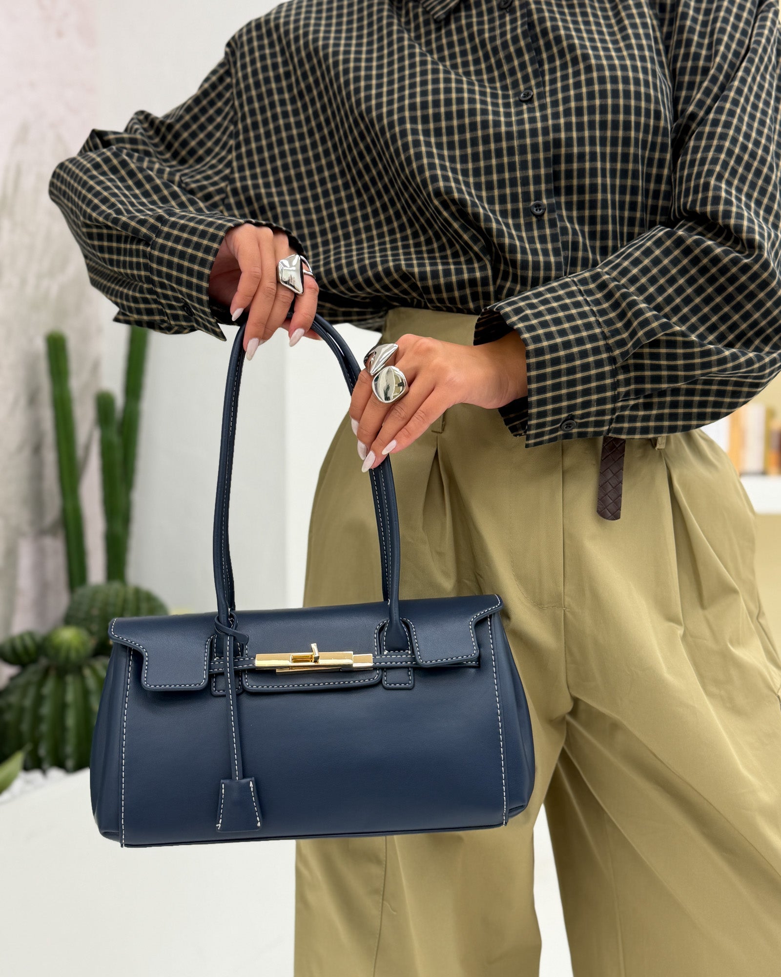 Borsa a spalla Megan Blu