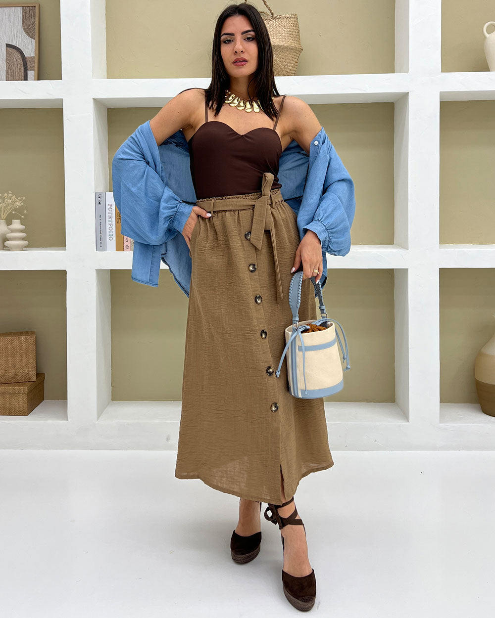 Camicia Marea denim Celeste