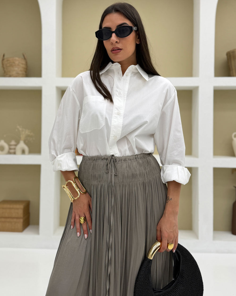 Camicia Basic Tasca Bianco