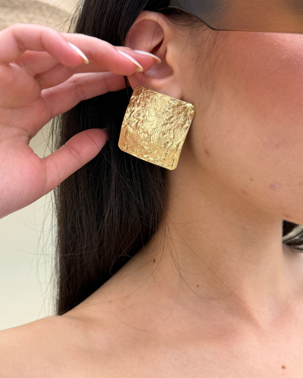 Orecchini Martellato Oro
