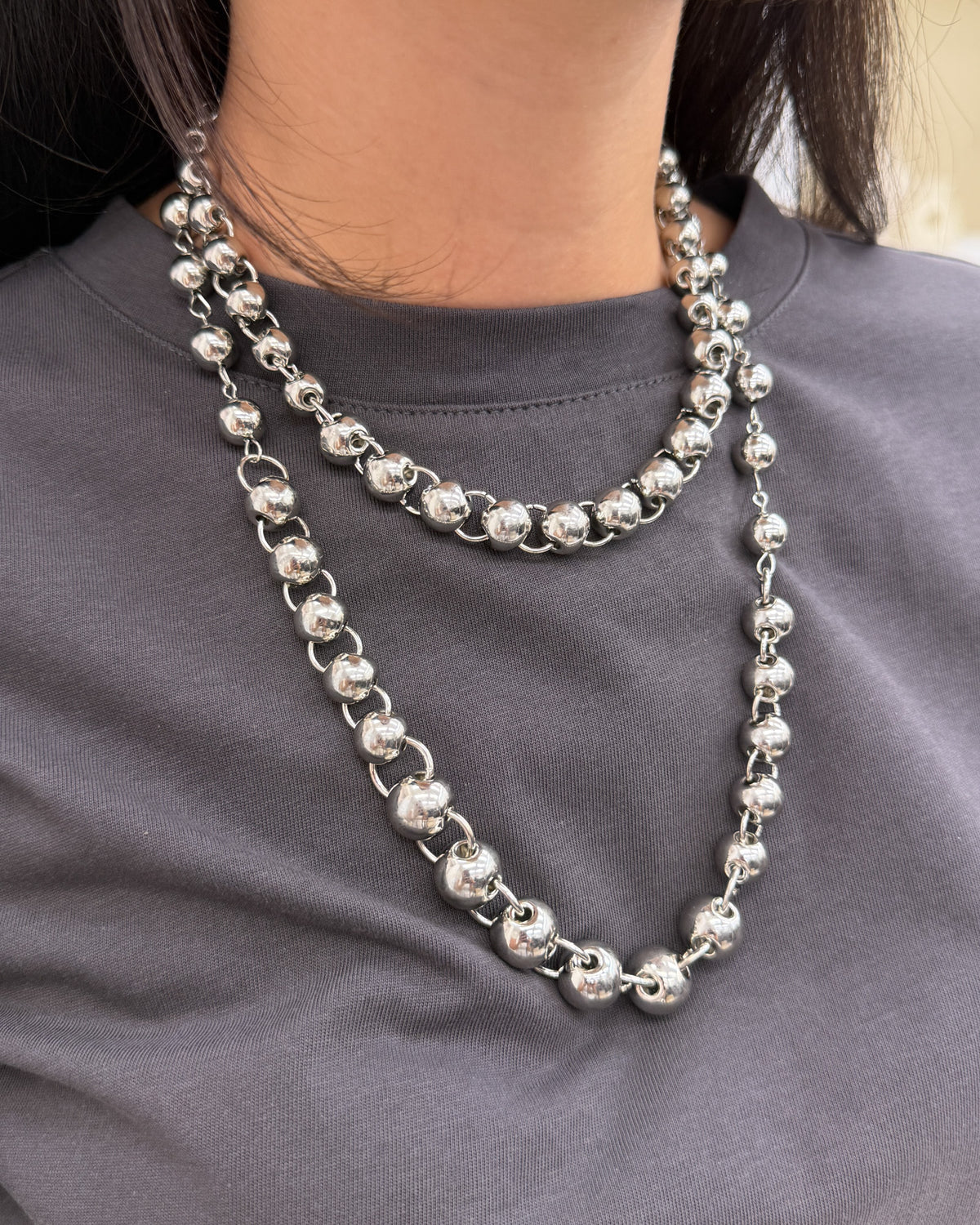 Collana biglie Argento
