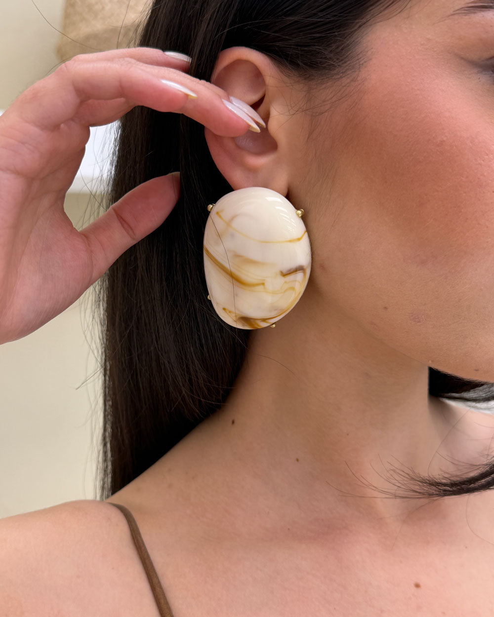 Orecchini Pietra Panna
