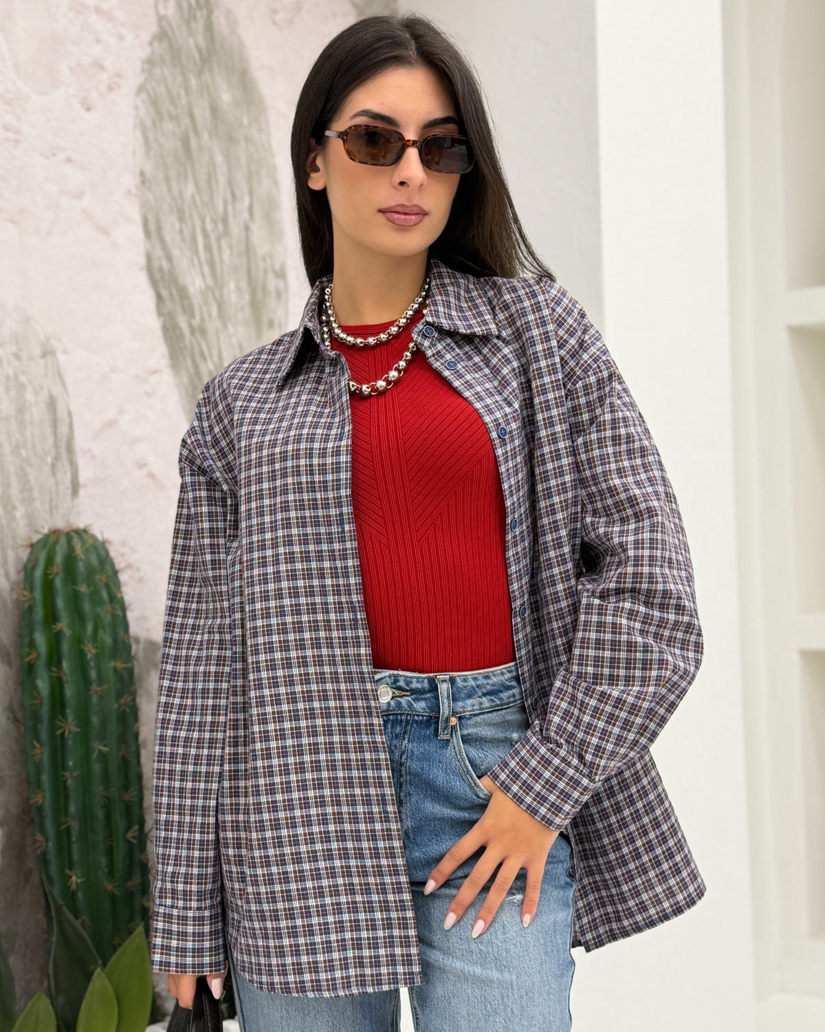 Camicia Factory nodo Blu