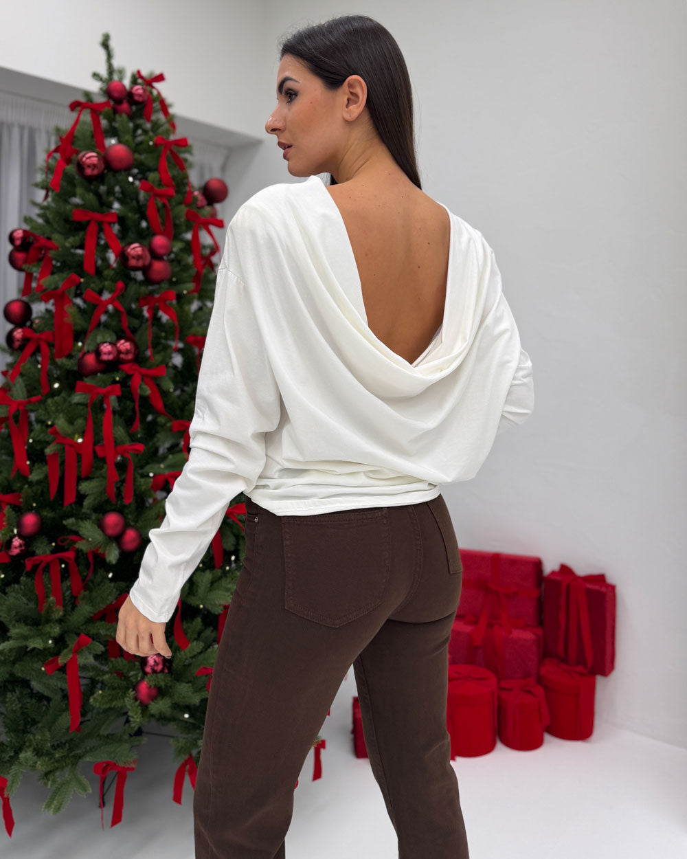 Maglia Alexia sciallato RETRO Bianco