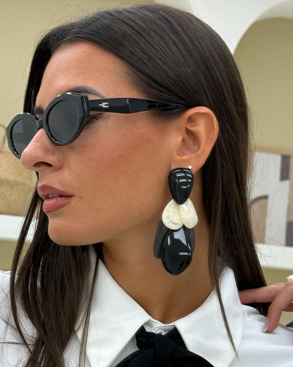Orecchini Maya Nero