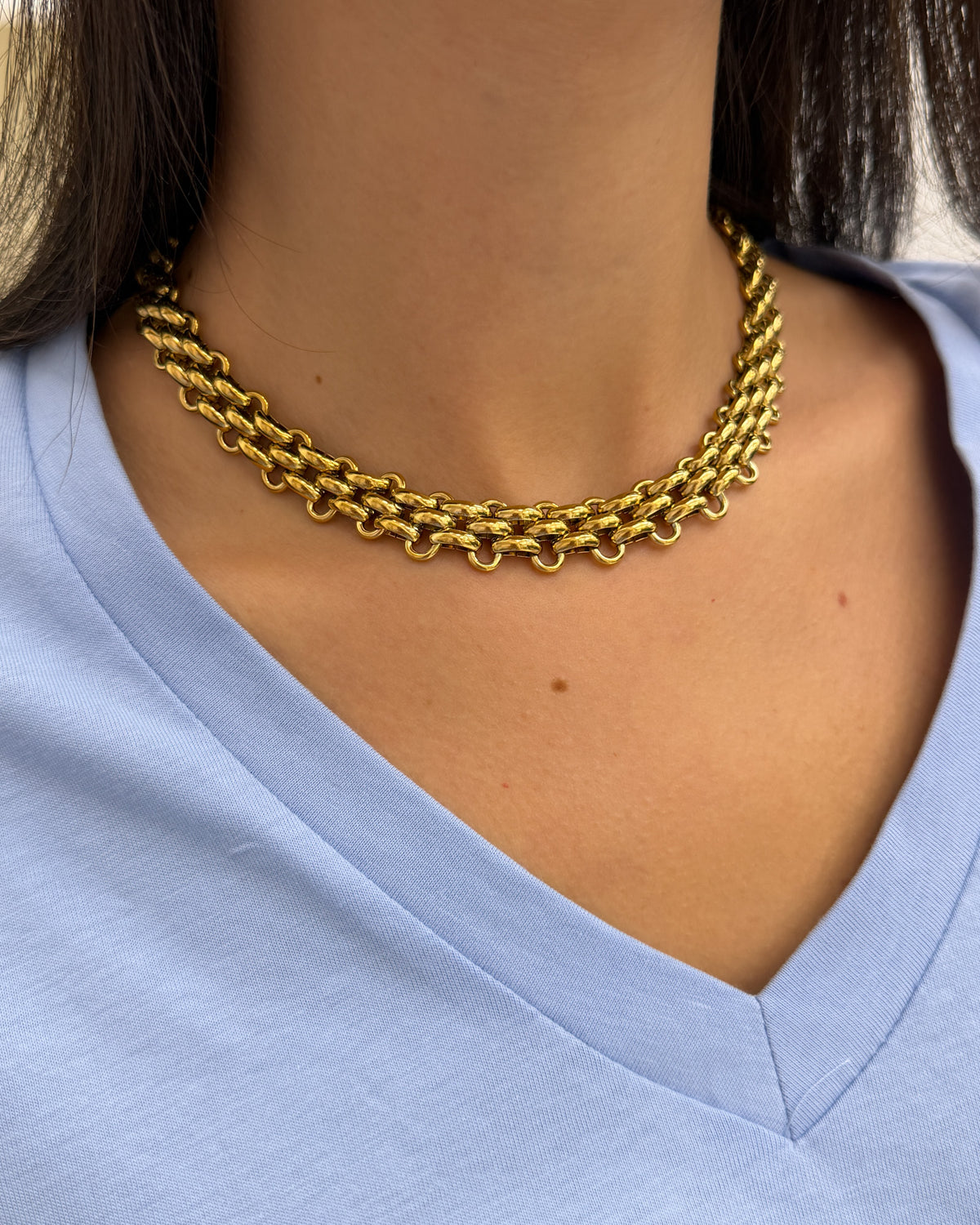 Collana incrocio Oro