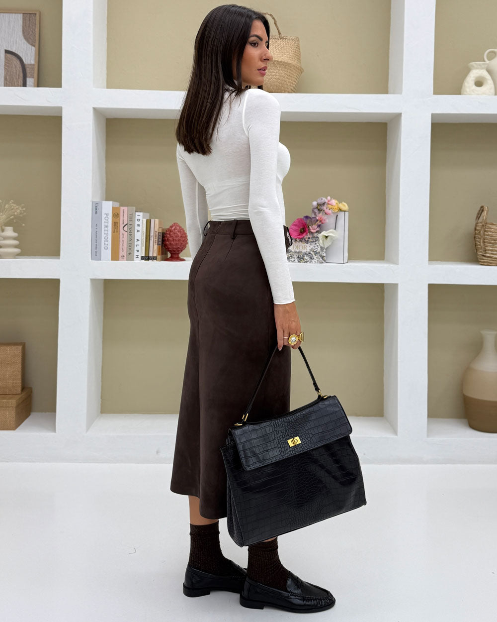 Lupettoaderente basic Bianco
