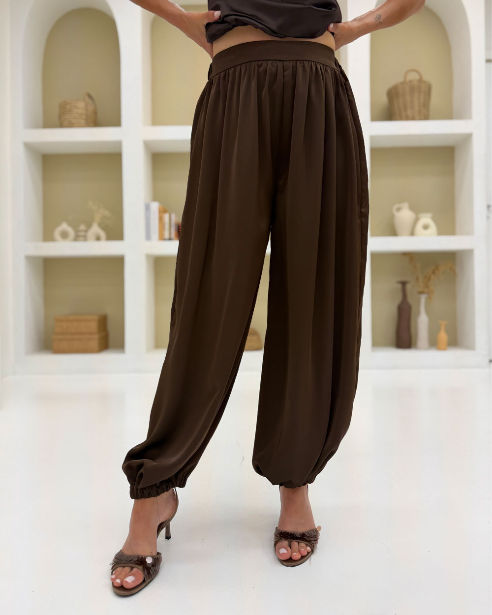 Pantalone comfortable Marrone