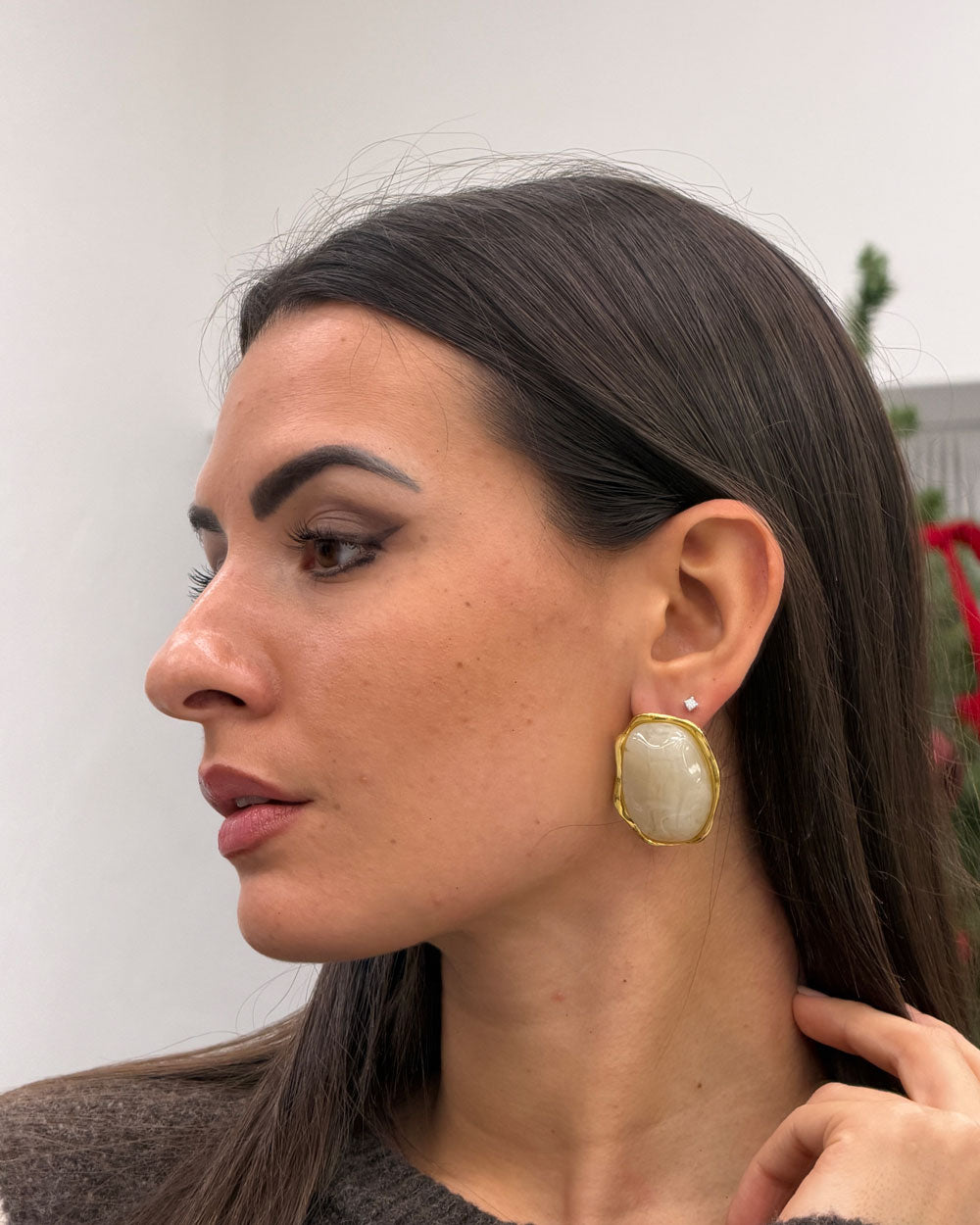 Orecchini Contessa Beige