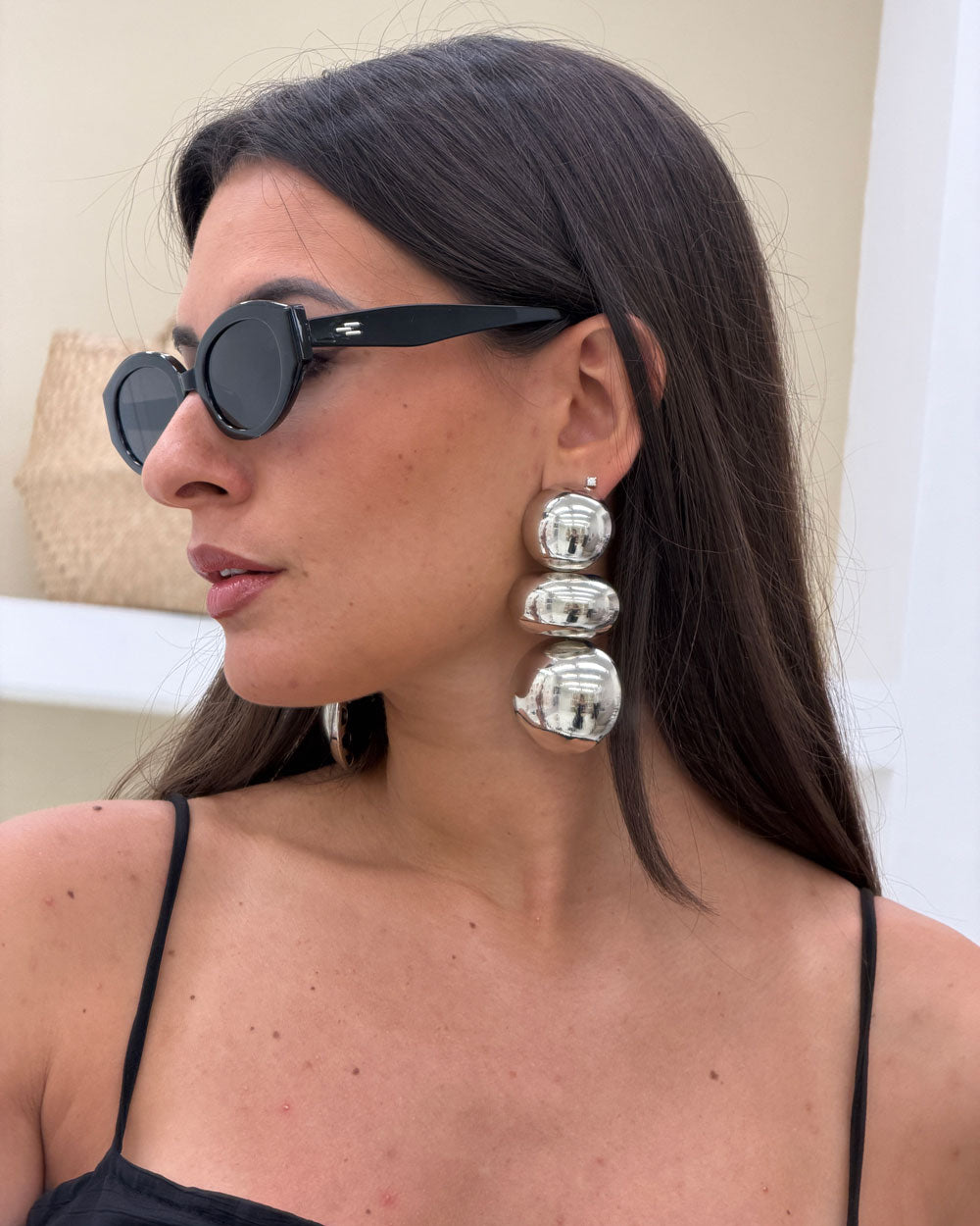 Orecchini maxi bomb Argento