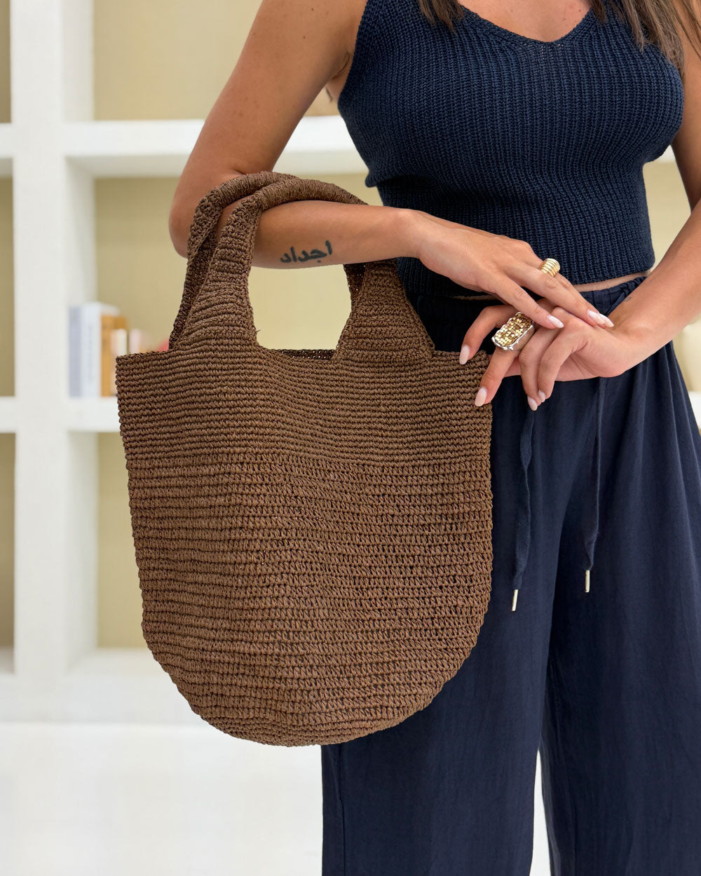 Borsa Capri love Marrone