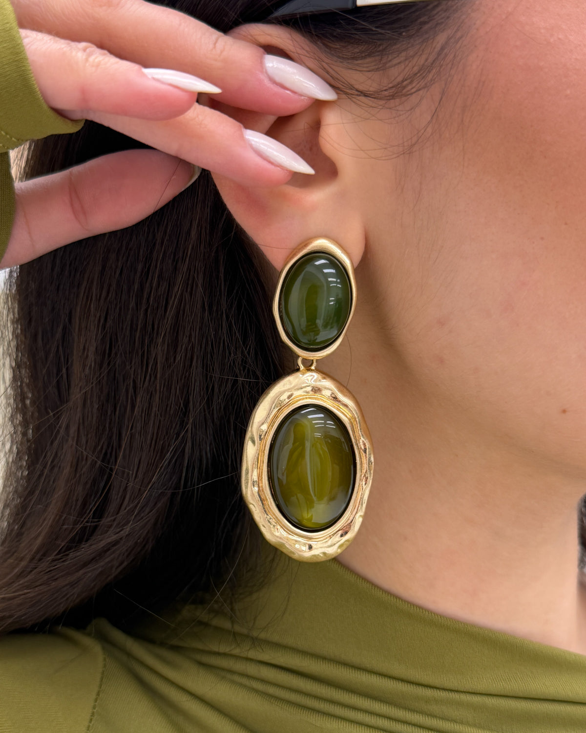 Orecchini LadyPerla Verde