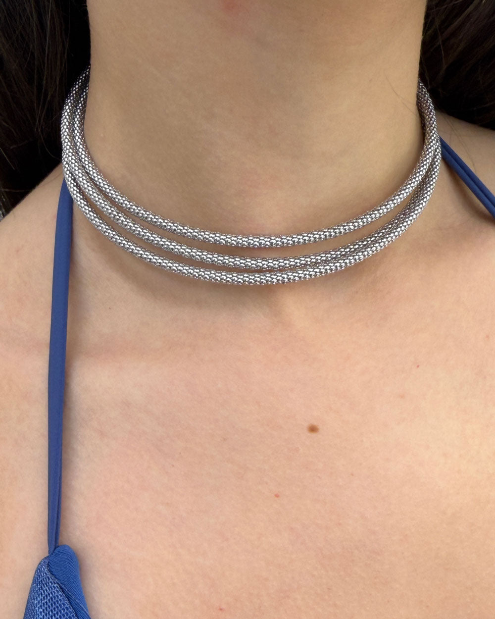 Collana molla serpente Argento