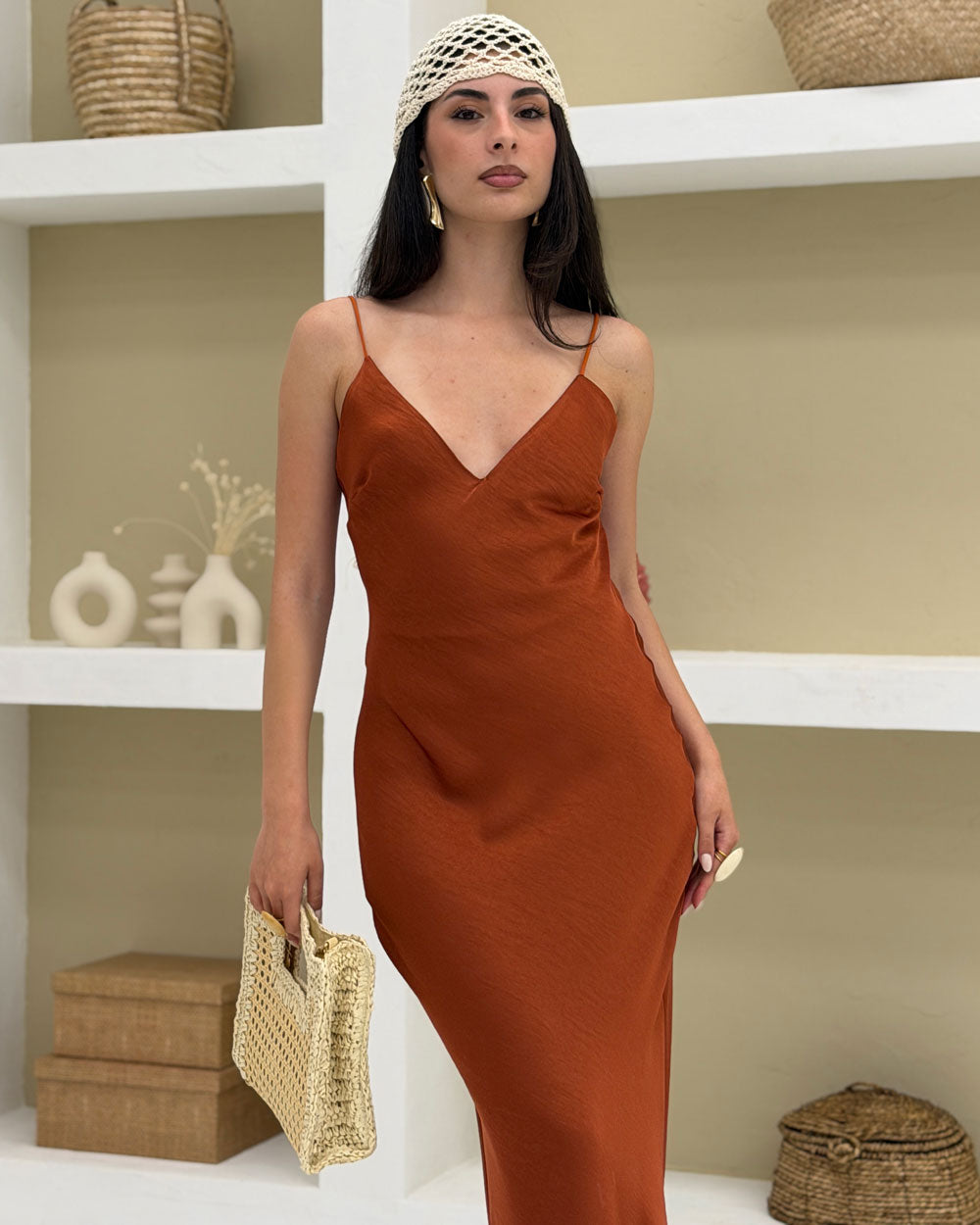 Borsa Lipari Vimini Beige