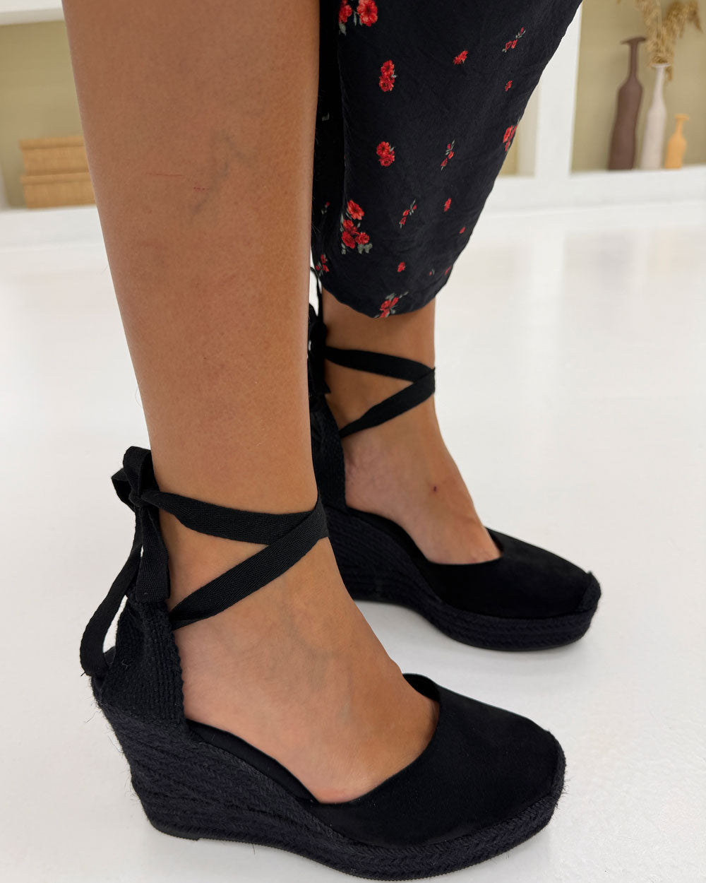 Espadrillas Corina camoscio Nera