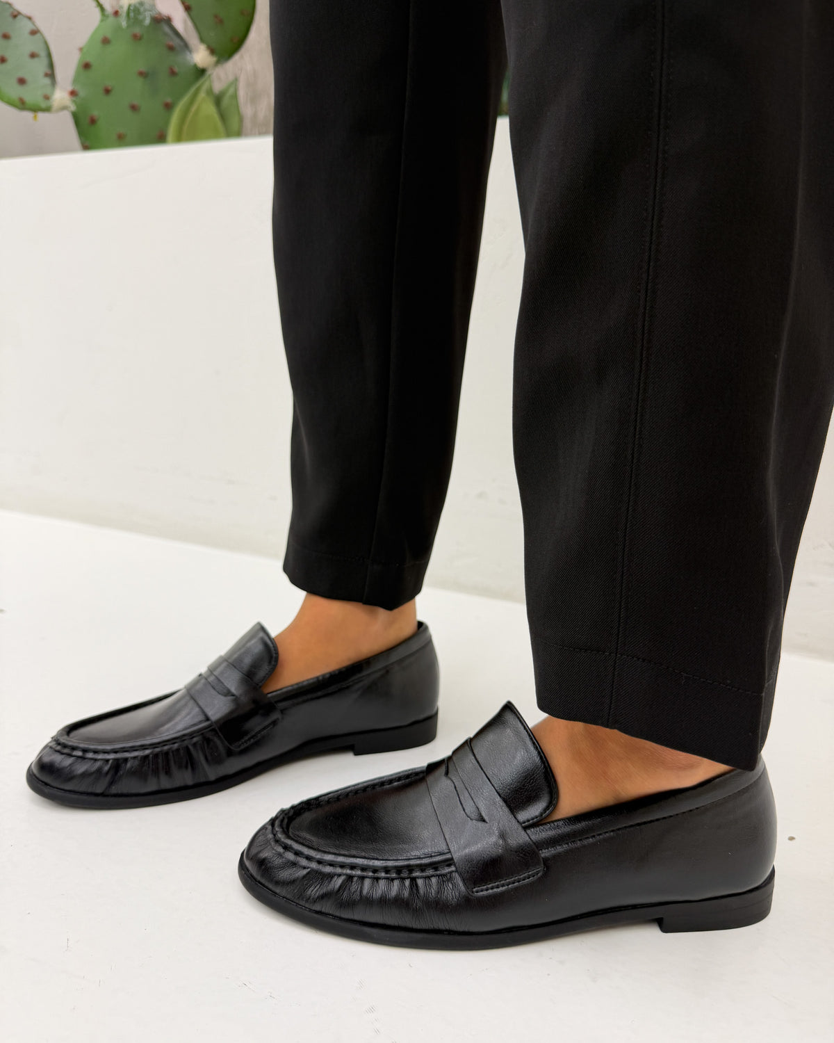 Mocassino England Ecopelle Nero