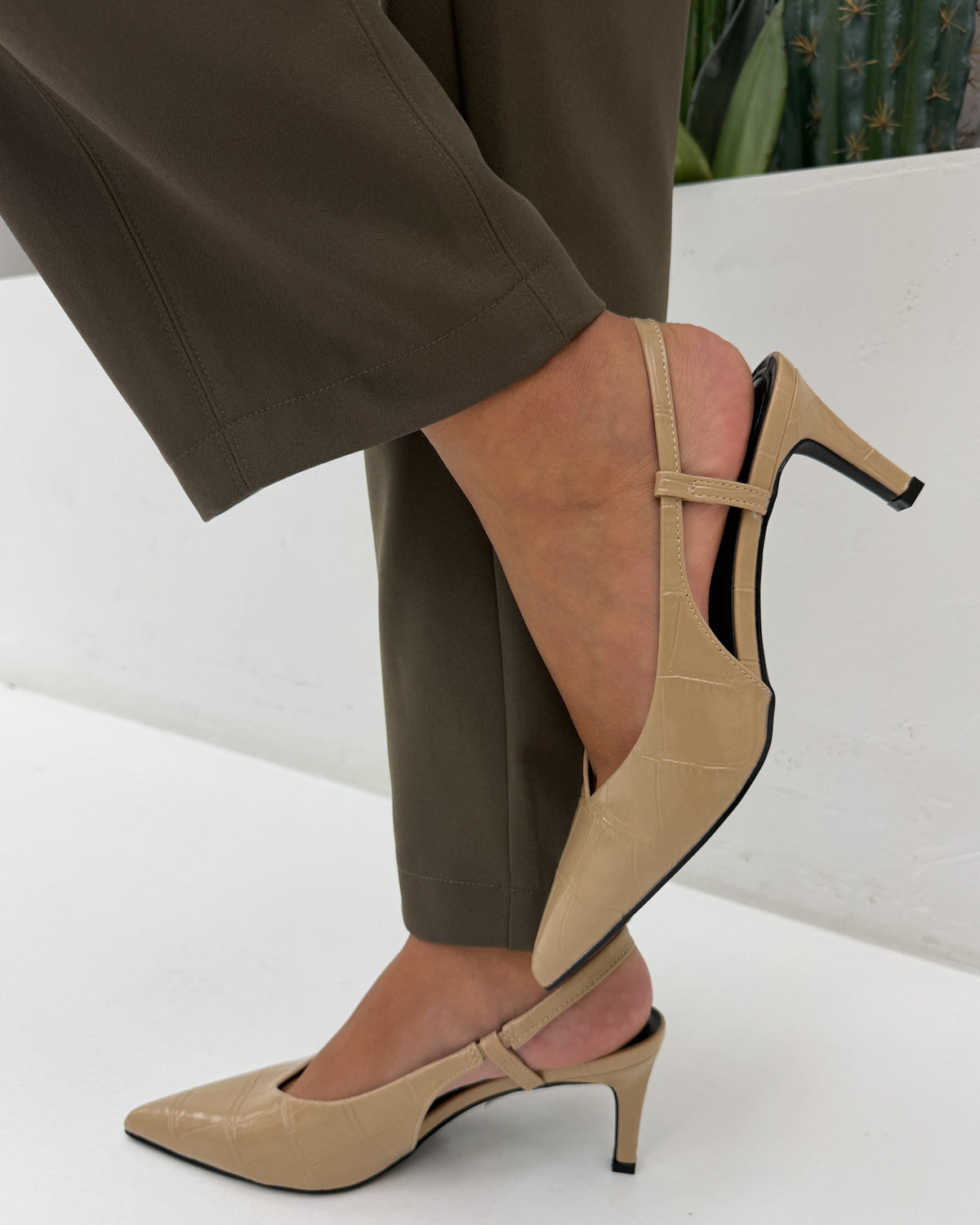 Slingback cocco eco Beige