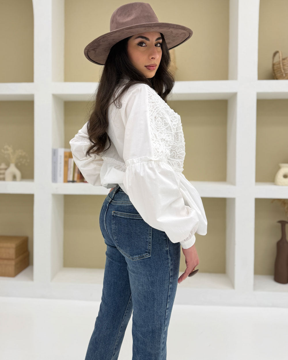 Jeans straight 8940 Blu