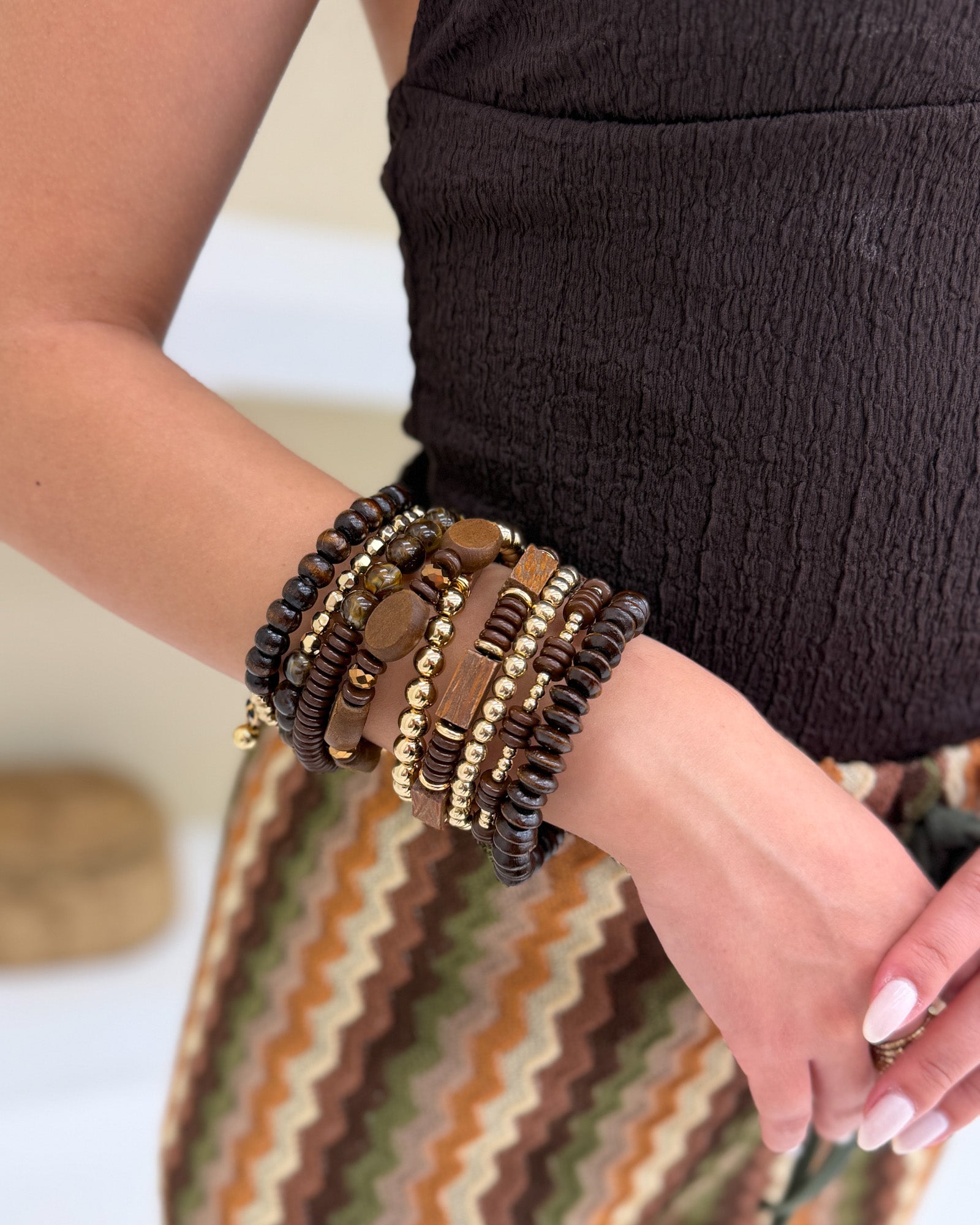 Bracciale legno gold