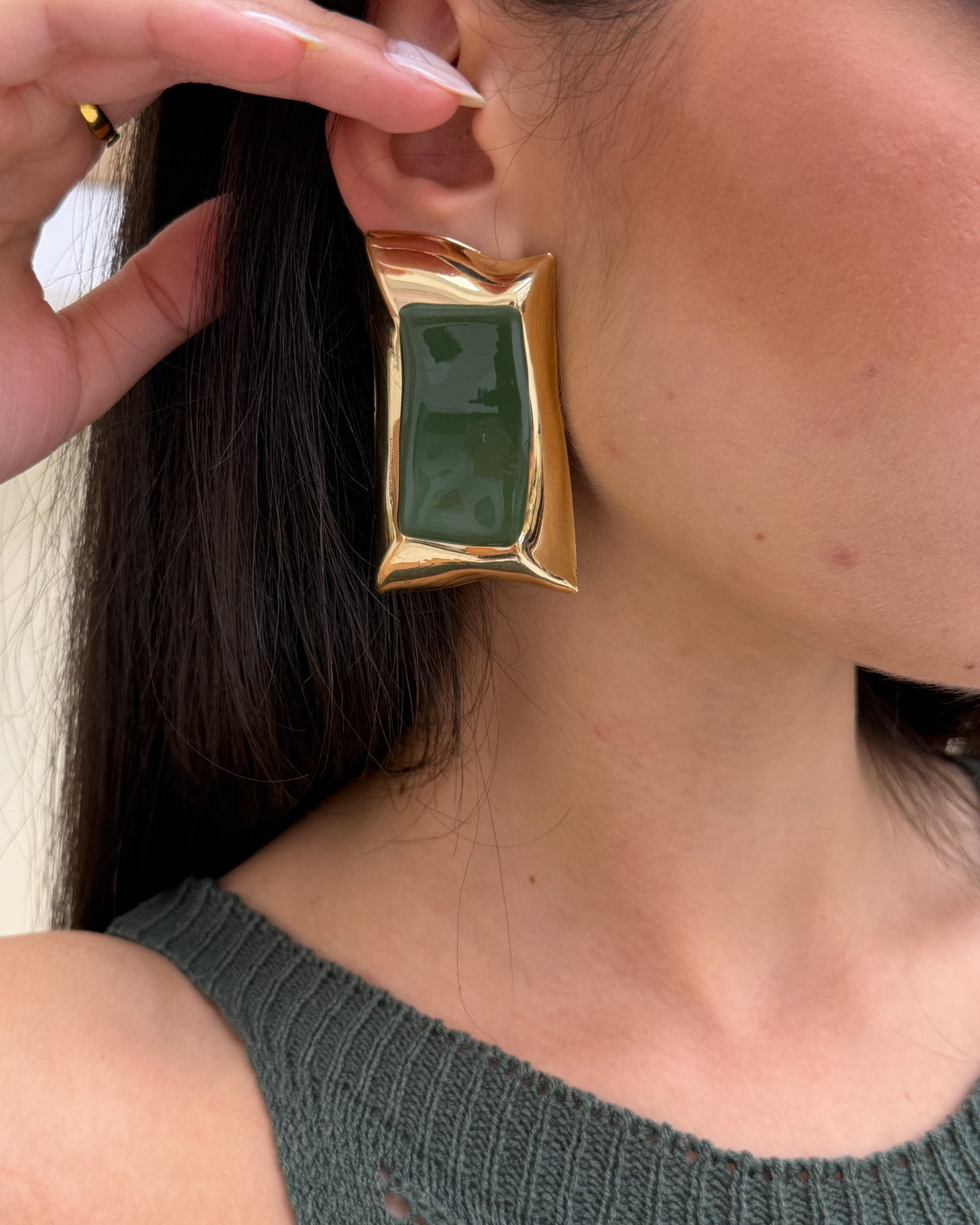 Orecchini Togo Verde