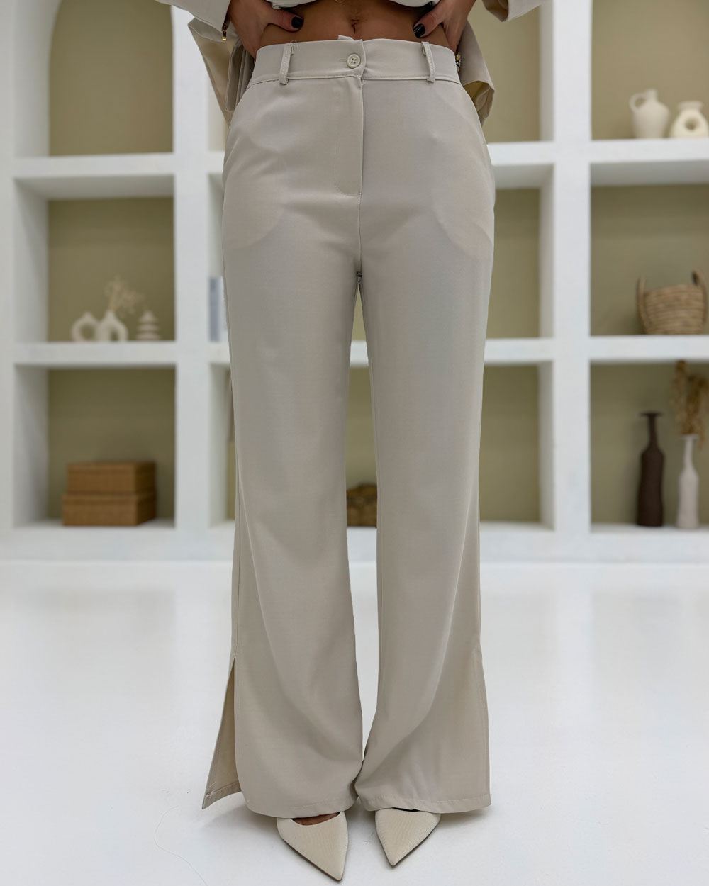 Tailleur Polly cintura Panna