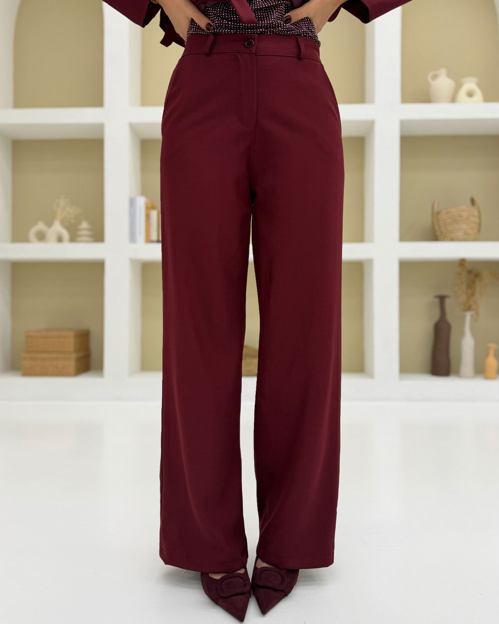 Tailleur sfiancato Charlotte Bordeaux