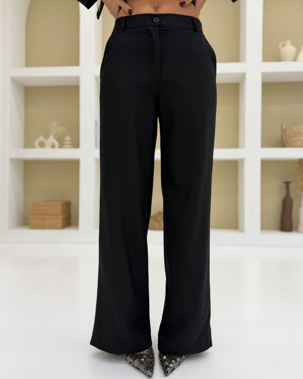 Tailleur sfiancato Charlotte Nero