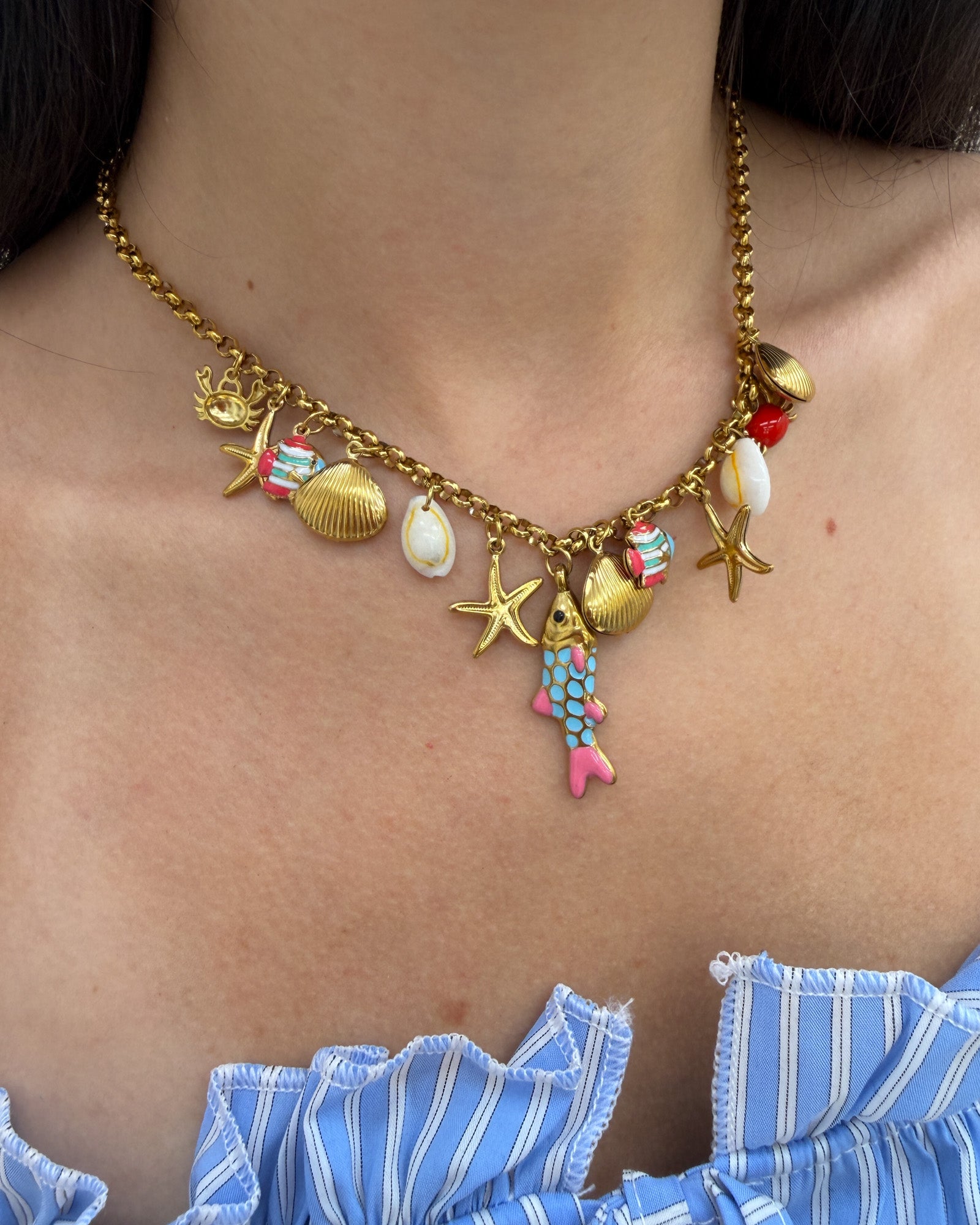 Collana fish gold