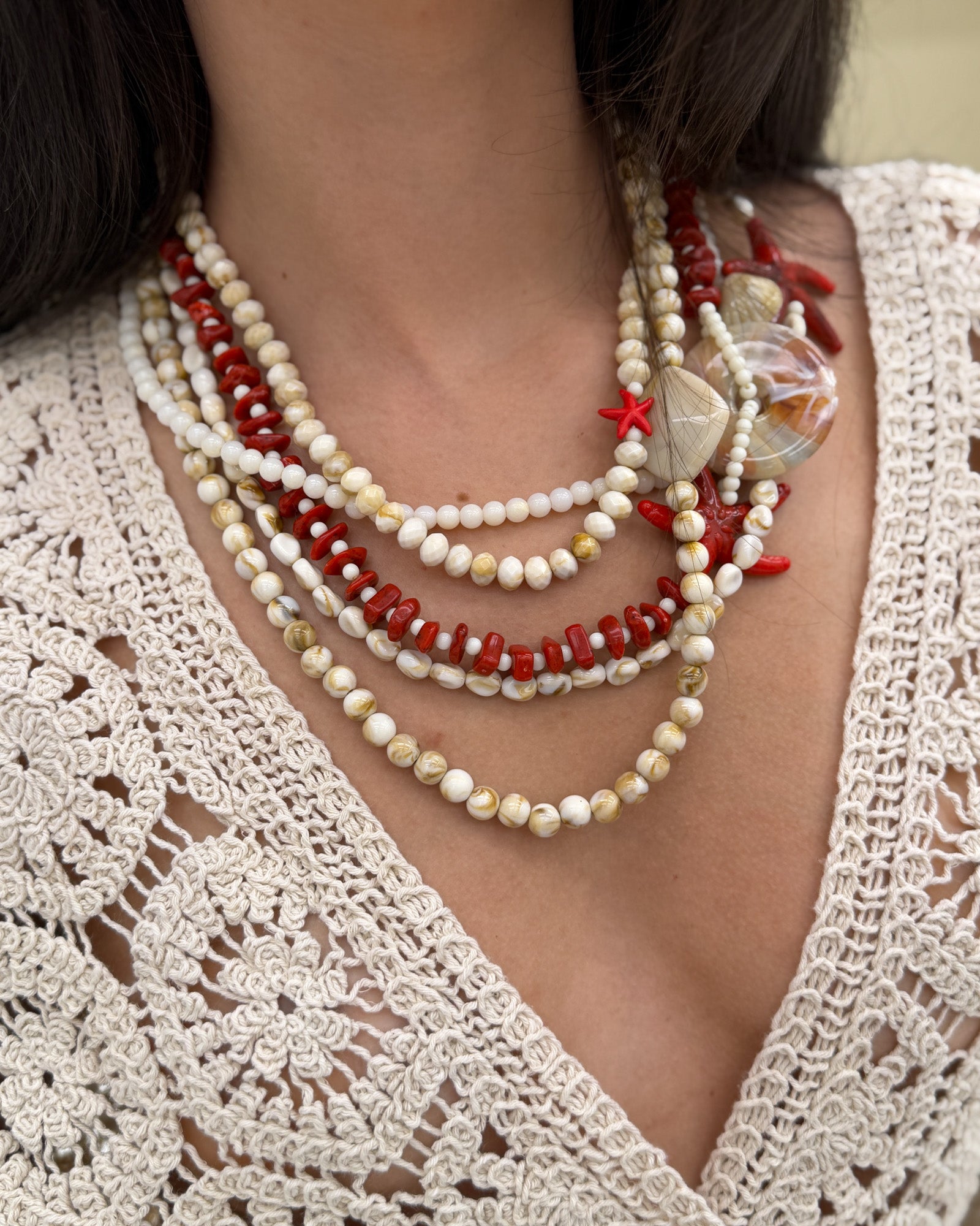 Collana marea Rosso