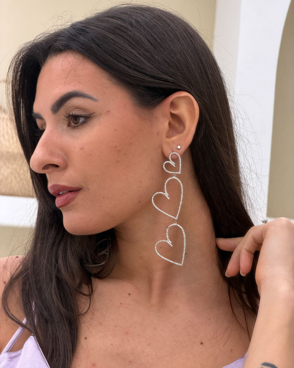 Orecchini Heart Argento